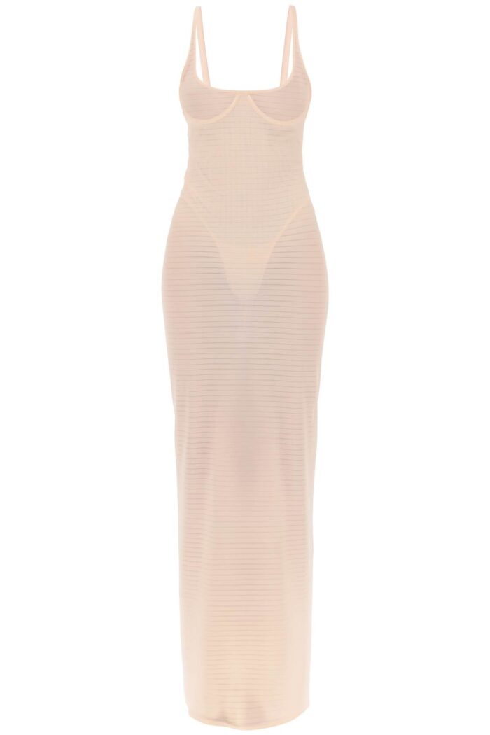 ALAIA Transparent Dress With Integrated Bodysuit