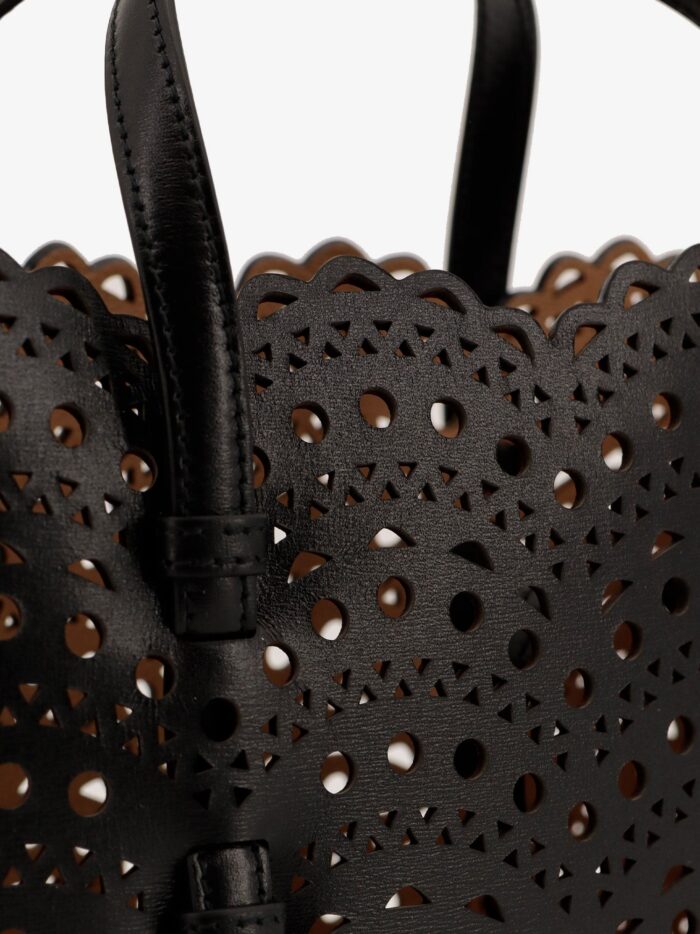 ALAIA Vienne Perforated Leather Shoulder Bag