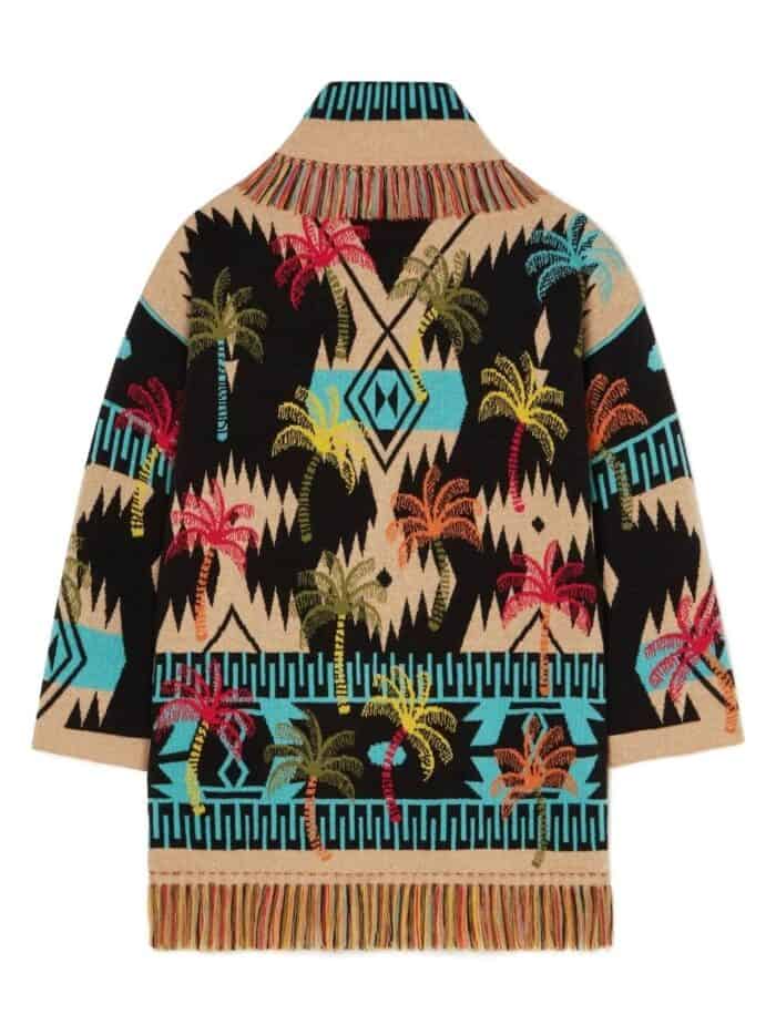 ALANUI Palm Tree Jacquard Cardigan