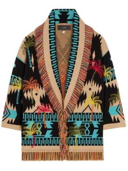 ALANUI Palm Tree Jacquard Cardigan