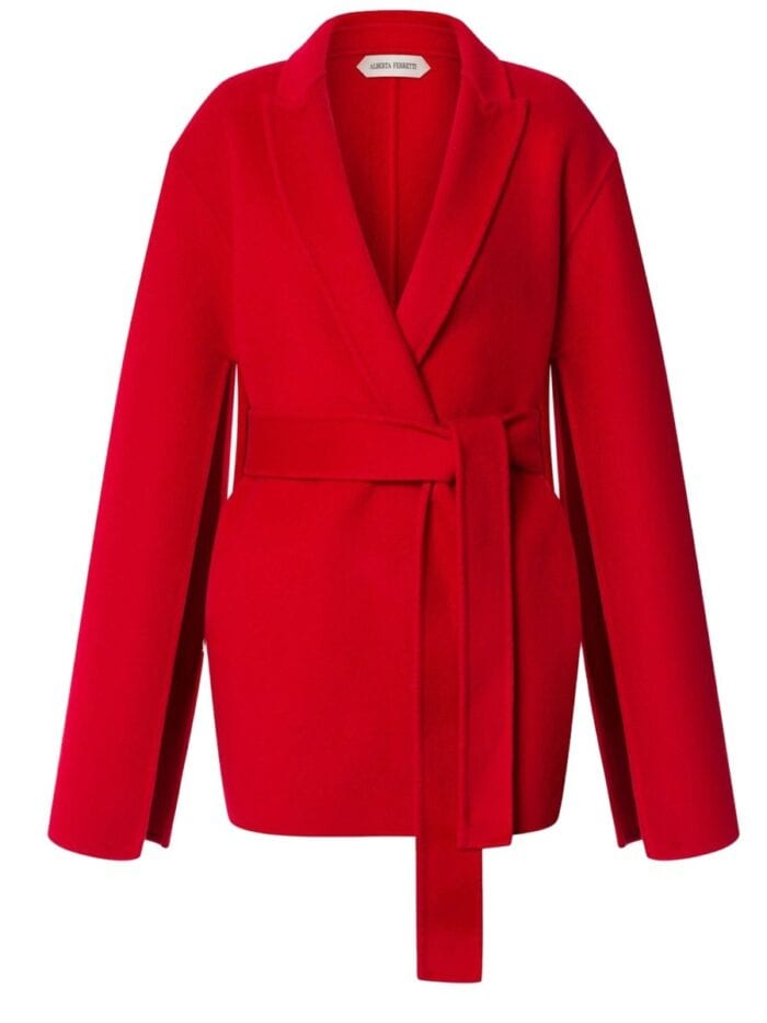 Alberta Ferretti BELTED COAT