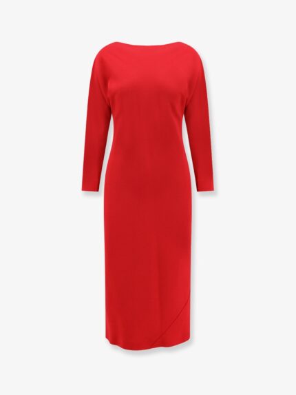 Alberta Ferretti Cady Stretch Enver Satin Dress