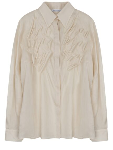Alberta Ferretti Floral Patch Shirt