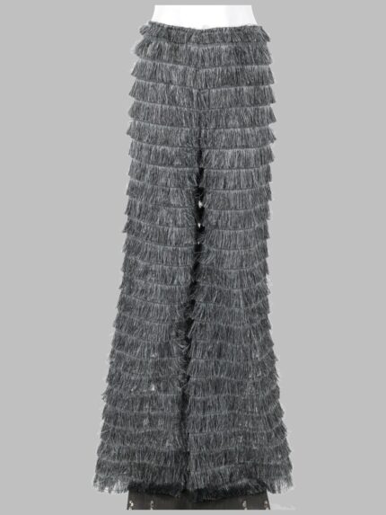 Alberta Ferretti Fringes Fil Coupé Trousers