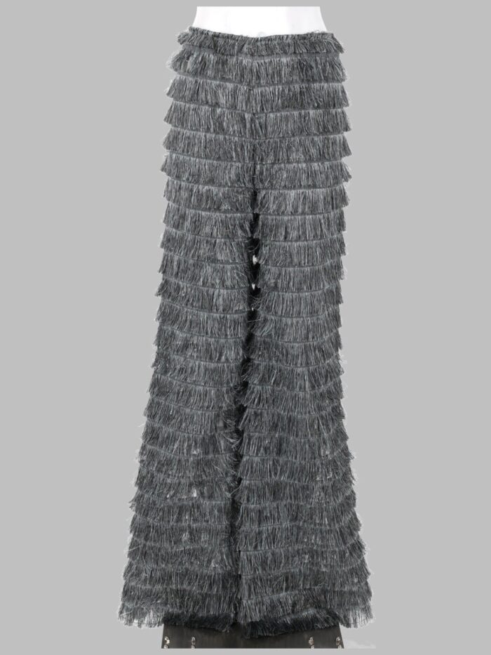 alberta ferretti fringes fil coupé trousers Alberta Ferretti Fringes Fil Coupé Trousers