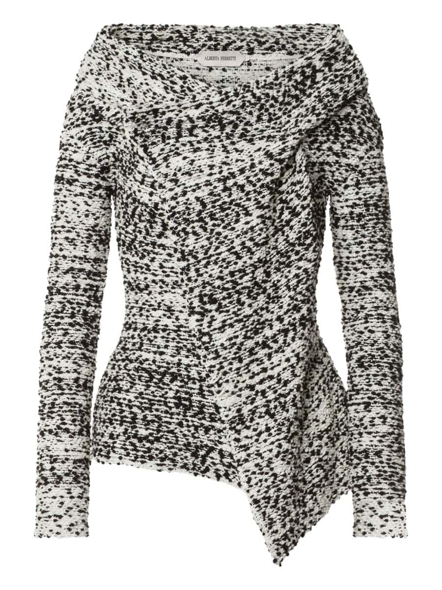 Alberta Ferretti JACKET WITH CROSSOVER NECKLINE