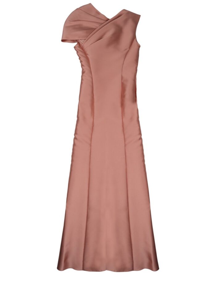 Alberta Ferretti Long Mikado Dress
