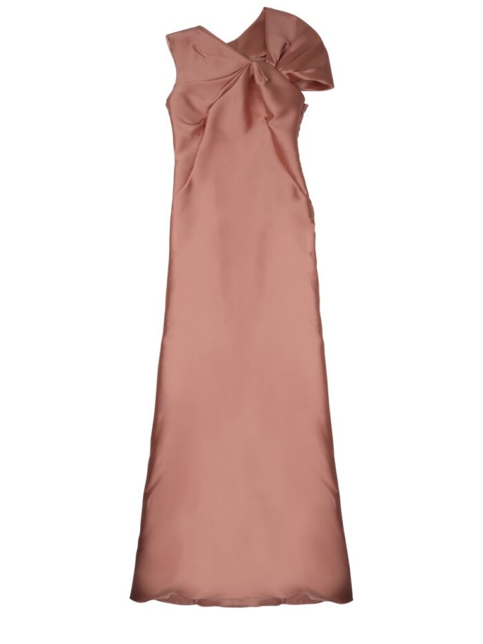 Alberta Ferretti Long Mikado Dress