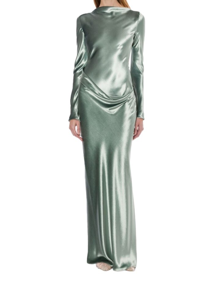 Alberta Ferretti LONG VELVET DRESS