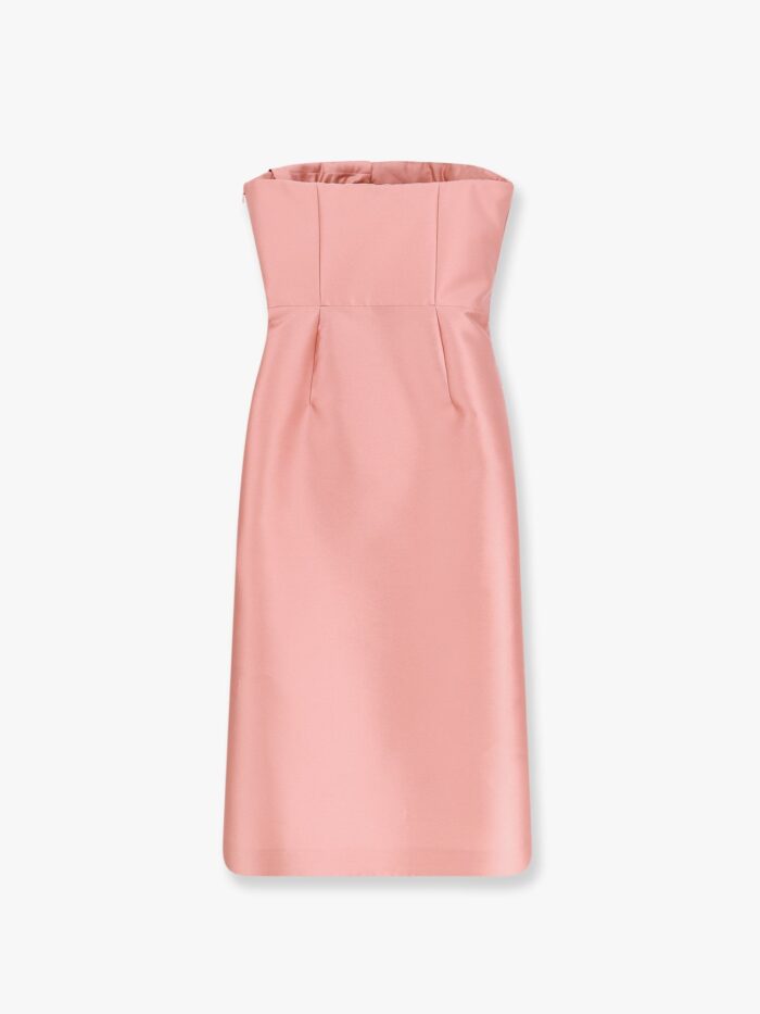 Alberta Ferretti Mikado Décolleté  Dress