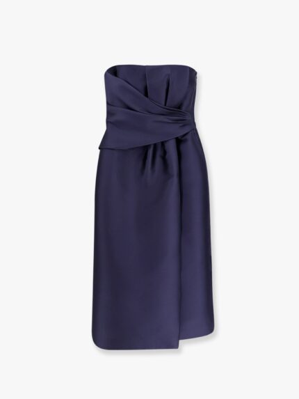 Alberta Ferretti Mikado Décolleté  Dress
