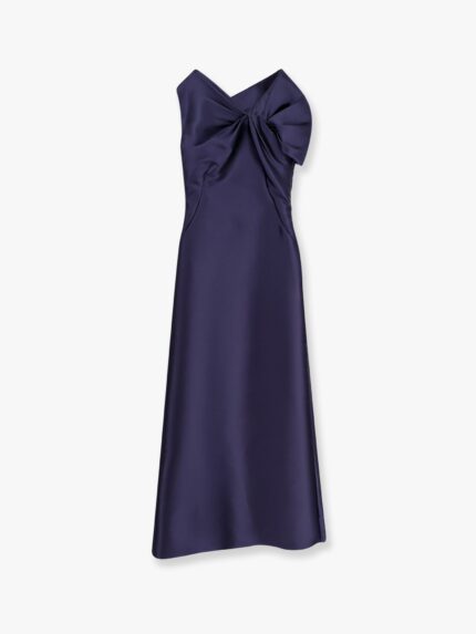 Alberta Ferretti Mikado Long Dress