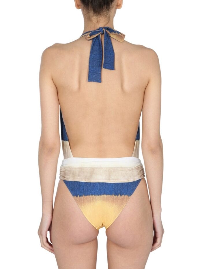 Alberta Ferretti ONE PIECE SWIMSUIT WITH TIE DYE PRINT