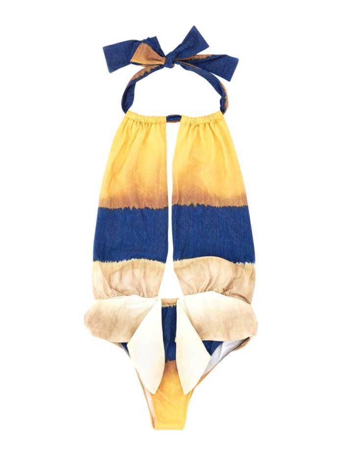 Alberta Ferretti ONE PIECE SWIMSUIT WITH TIE DYE PRINT
