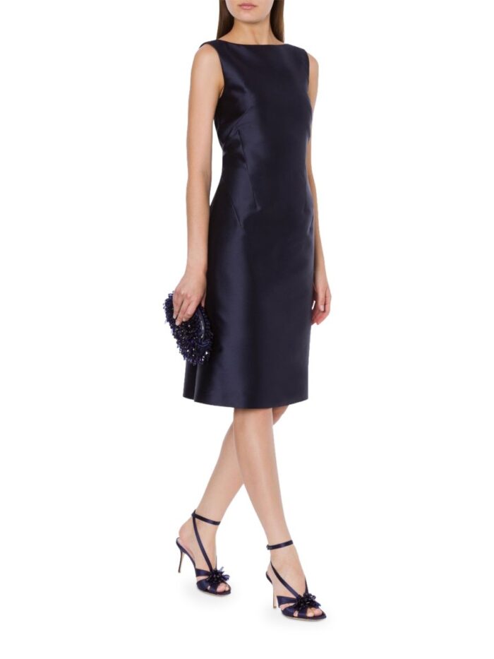 Alberta Ferretti Raso Midi Dress