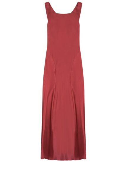 Alberta Ferretti Satin Long Dress