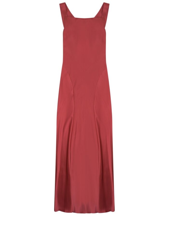 Alberta Ferretti Satin Long Dress
