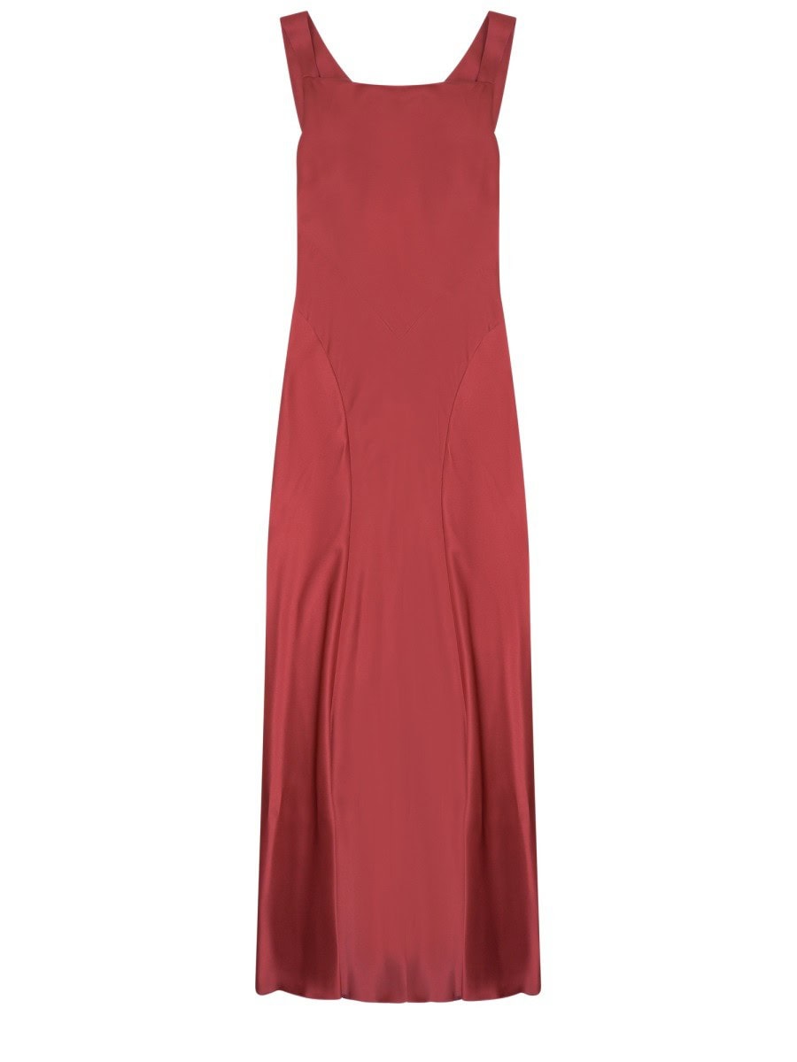 Alberta Ferretti Satin Long Dress