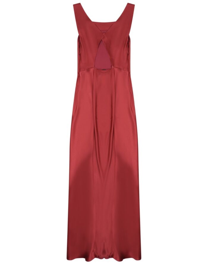 Alberta Ferretti Satin Long Dress