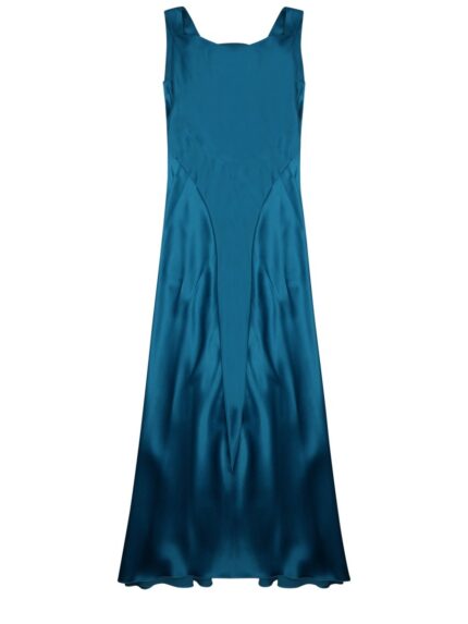 Alberta Ferretti Satin Long Dress