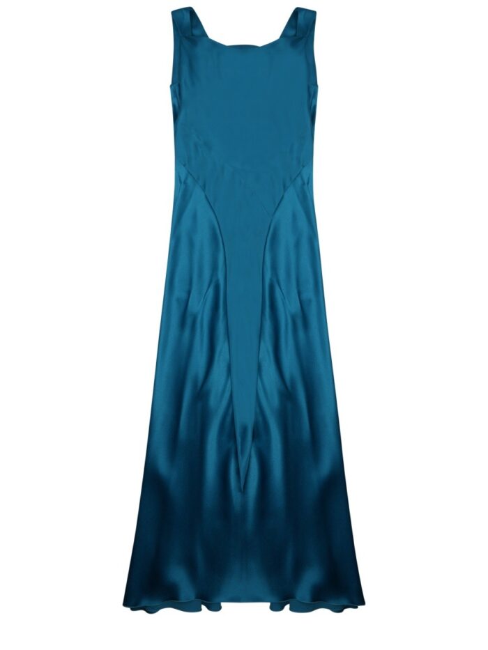Alberta Ferretti Satin Long Dress