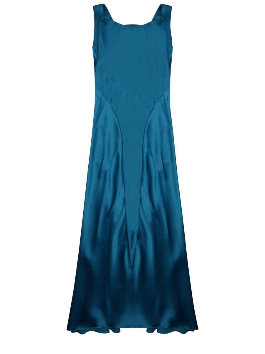 Alberta Ferretti Satin Long Dress