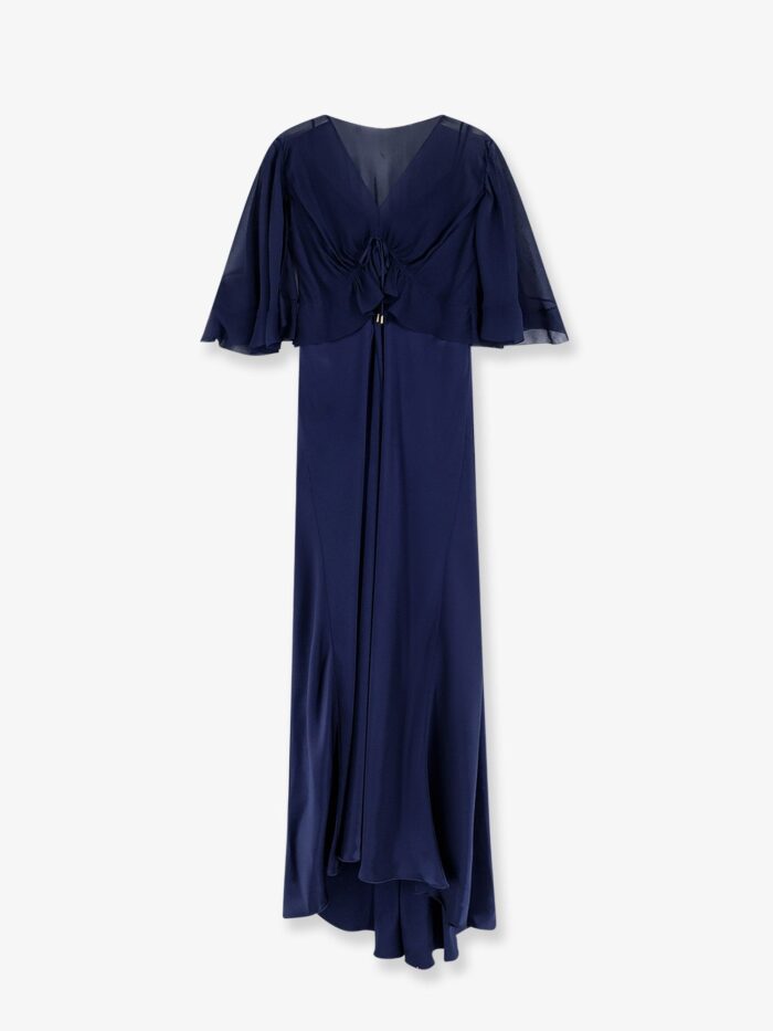 Alberta Ferretti Satin Long Dress