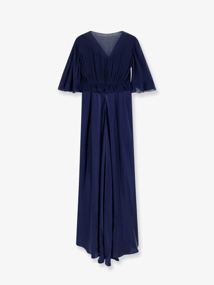 Alberta Ferretti Satin Long Dress