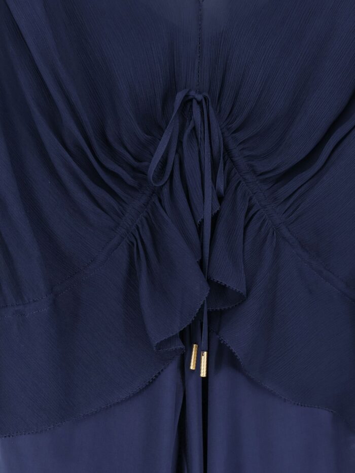 Alberta Ferretti Satin Long Dress