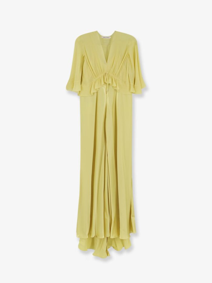 Alberta Ferretti Satin Long Dress