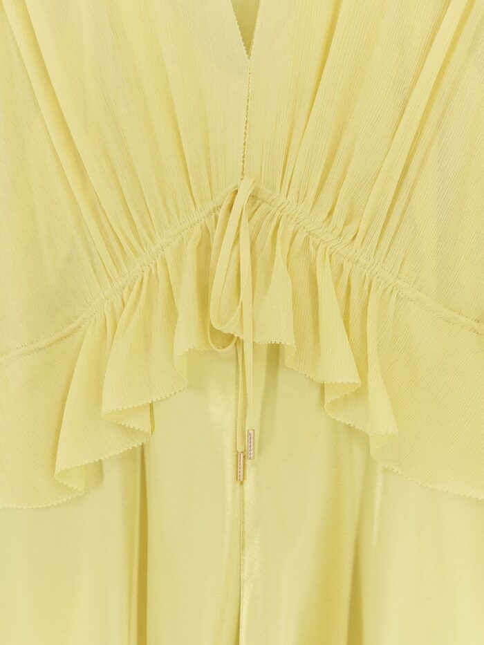 Alberta Ferretti Satin Long Dress