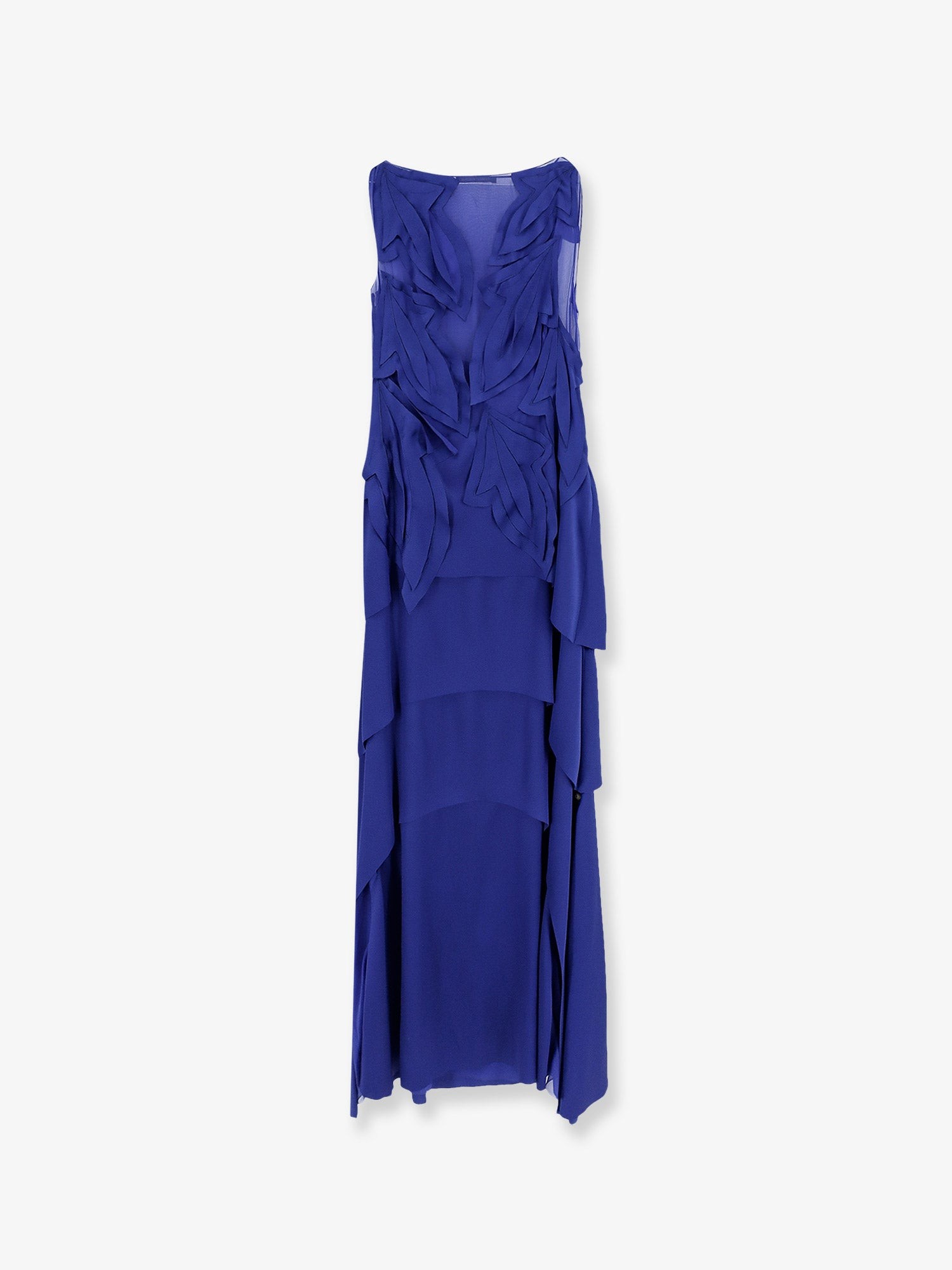 Alberta Ferretti Satin Long Dress