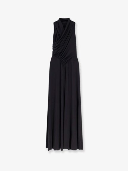 Alberta Ferretti Satin Long Dress
