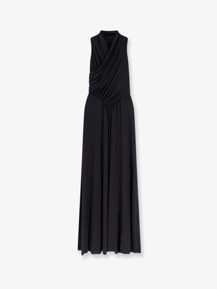 Alberta Ferretti Satin Long Dress