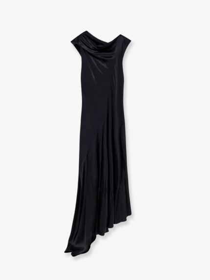Alberta Ferretti Satin Long Dress