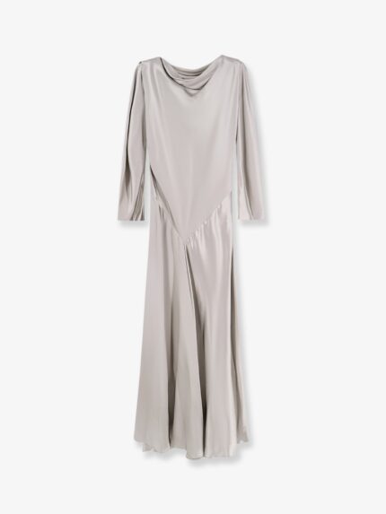 Alberta Ferretti Satin Long Dress