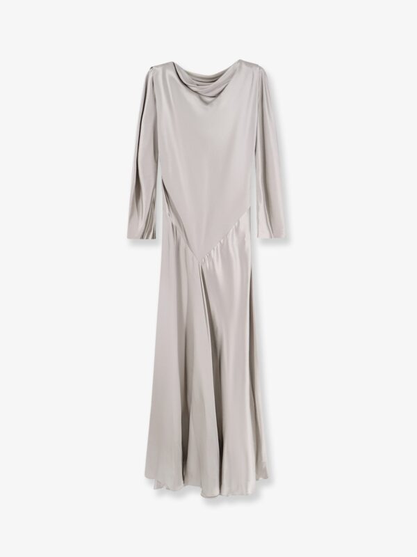 Alberta Ferretti Satin Long Dress