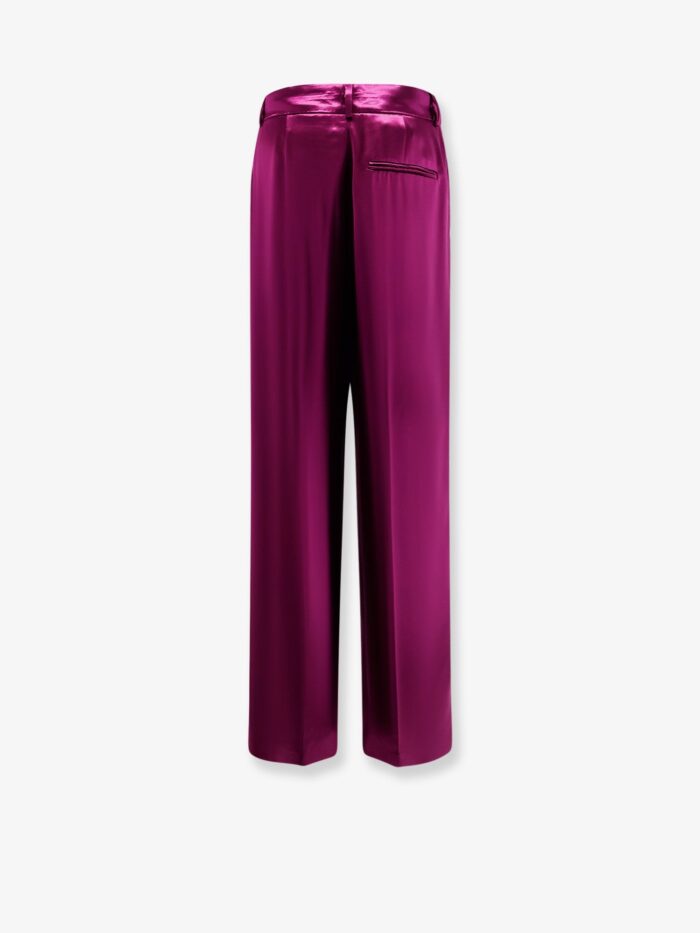 Alberta Ferretti Satin Trousers With Pinces