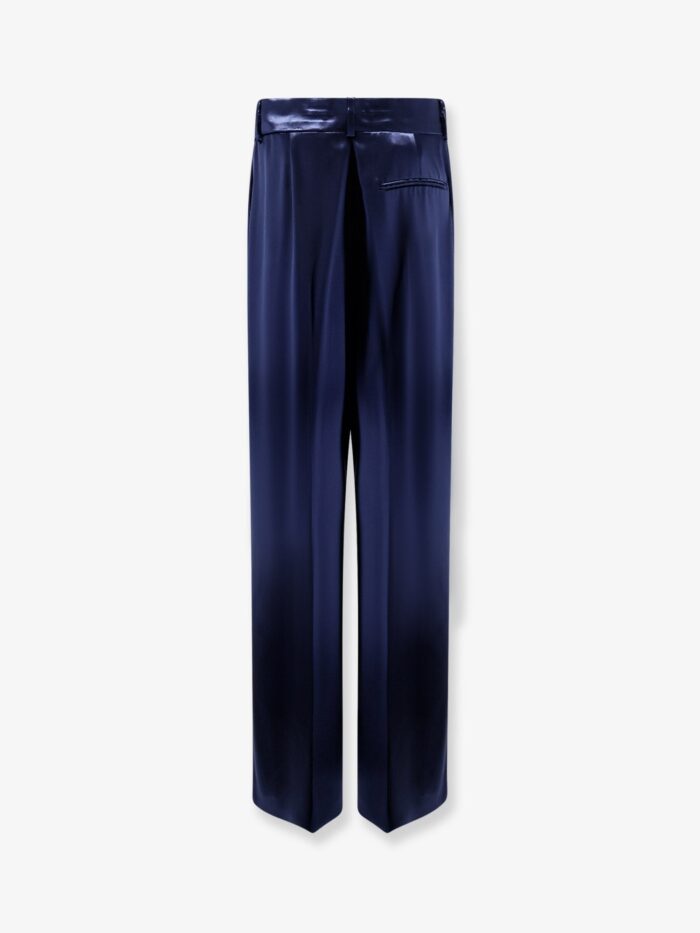 Alberta Ferretti Satin Trousers With Pinces