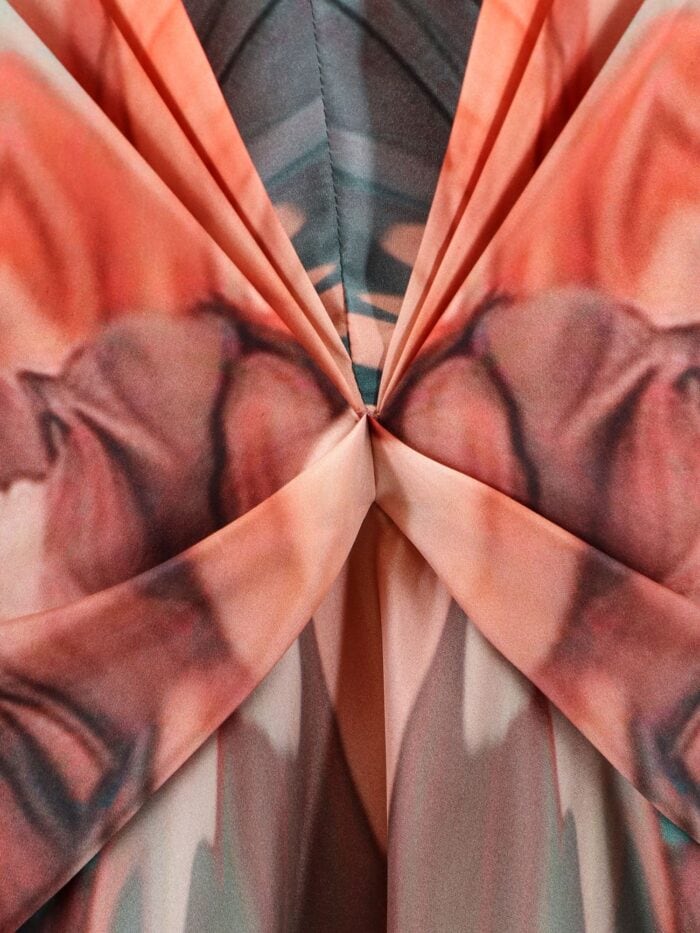 Alberta Ferretti Silk Dress With Floral Print
