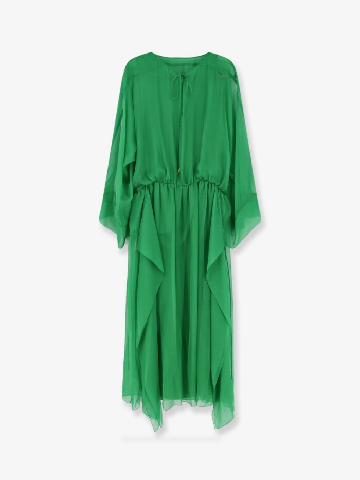Alberta Ferretti Silk Long Dress