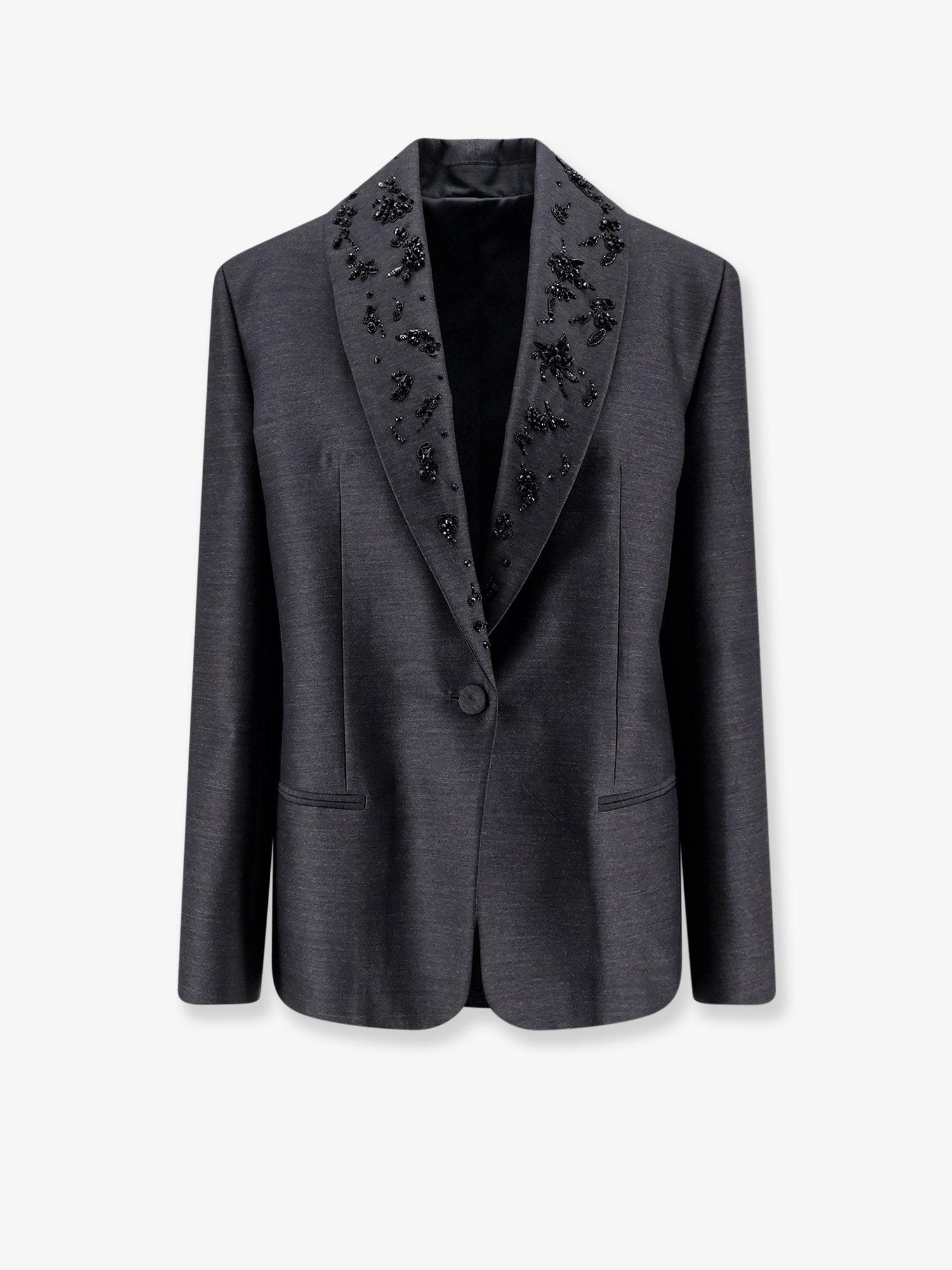 Alberta Ferretti Virgin Wool And Silk Blazer