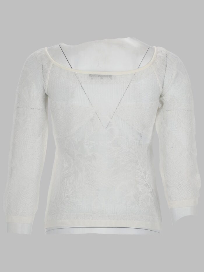 Alberta Ferretti Viscose Net Knit Top