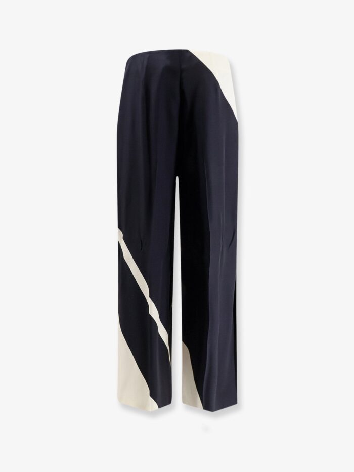 Alberta Ferretti Viscose Trousers With Bicolor Print