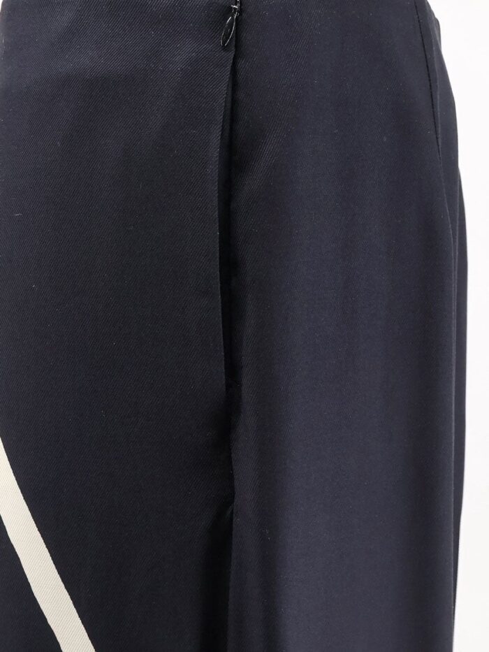 Alberta Ferretti Viscose Trousers With Bicolor Print