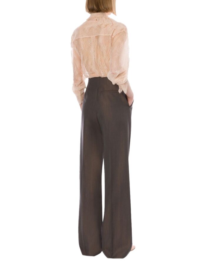 Alberta Ferretti WOOL BLEND TAILORED PANTS