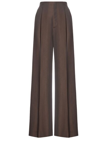 Alberta Ferretti WOOL BLEND TAILORED PANTS