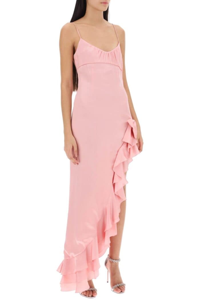 Alessandra Rich Asymmetrical Dress With Frills