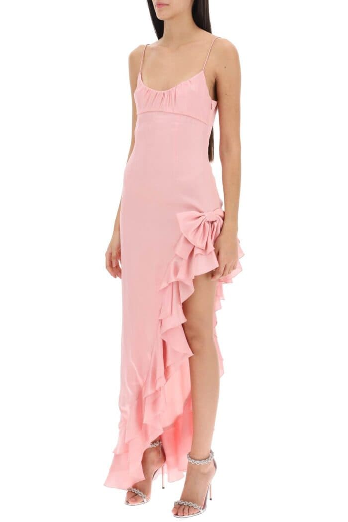 Alessandra Rich Asymmetrical Dress With Frills