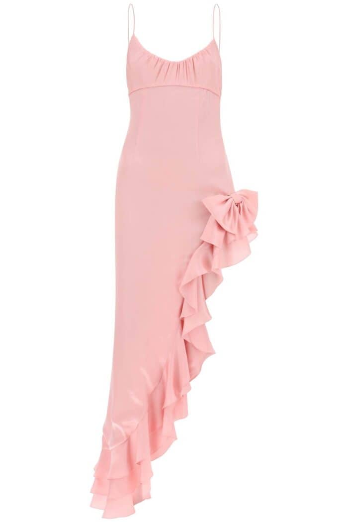 Alessandra Rich Asymmetrical Dress With Frills